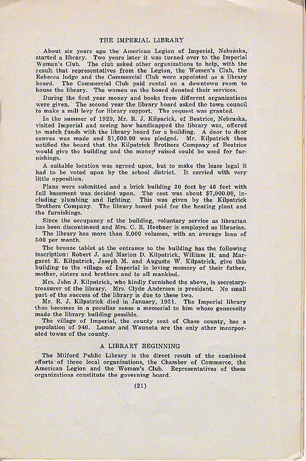 Nebraska Public Library Commission Bulletin, v.1, #2