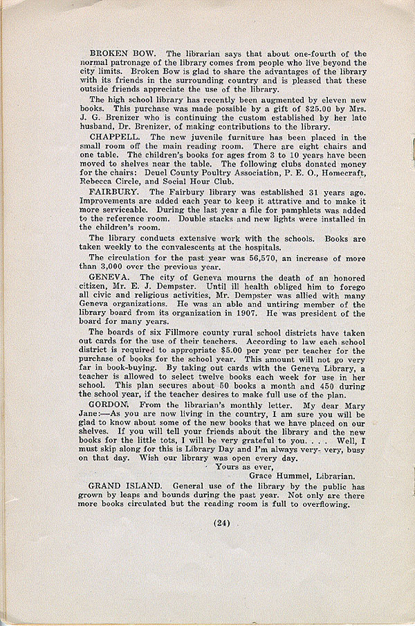 Nebraska Public Library Commission Bulletin, v.1, #2