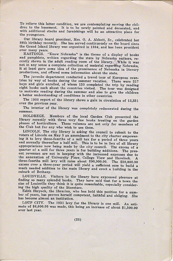 Nebraska Public Library Commission Bulletin, v.1, #2