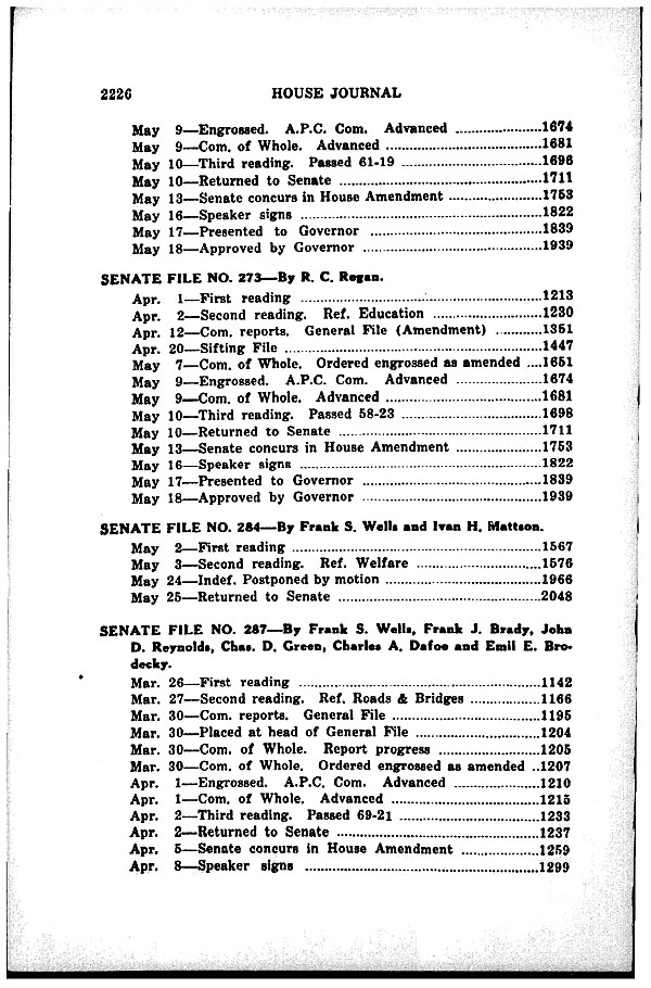 Nebraska House Journal, Fiftieth Session, 1935
