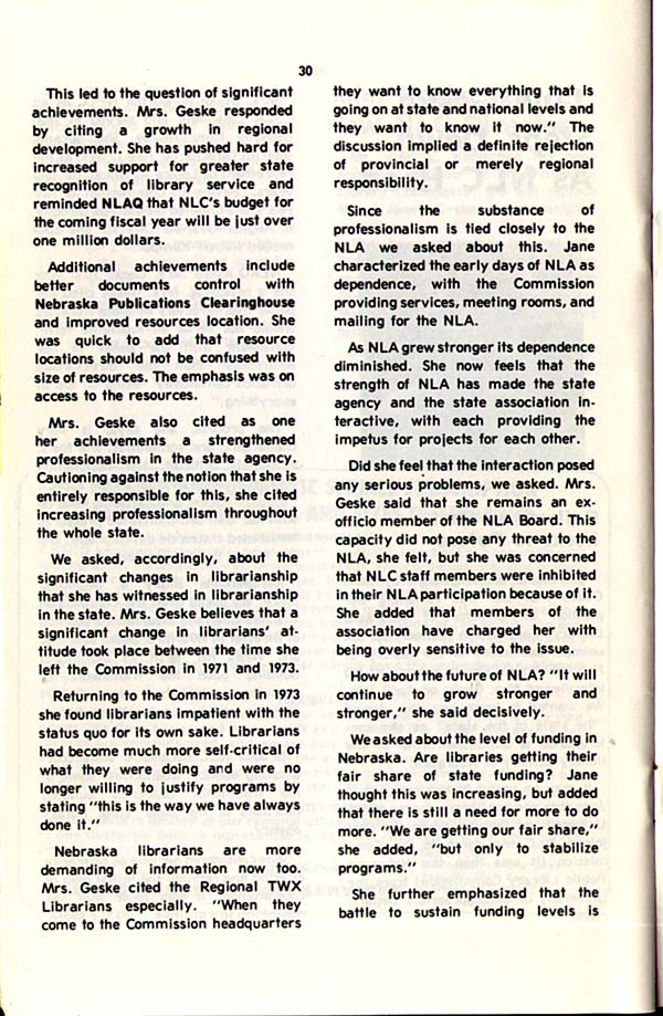 Nebraska Library Association Quarterly