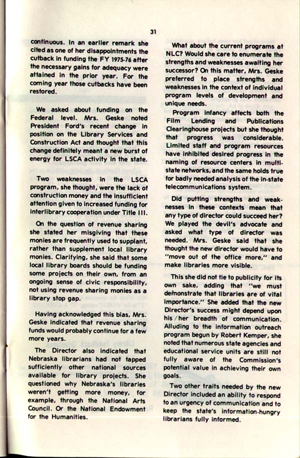 Nebraska Library Association Quarterly