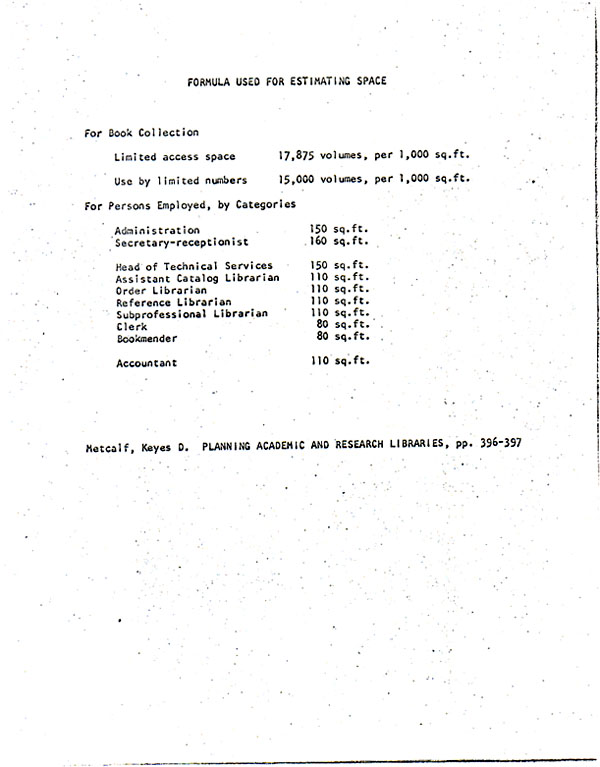 Correspondence Concerning Space, formula
