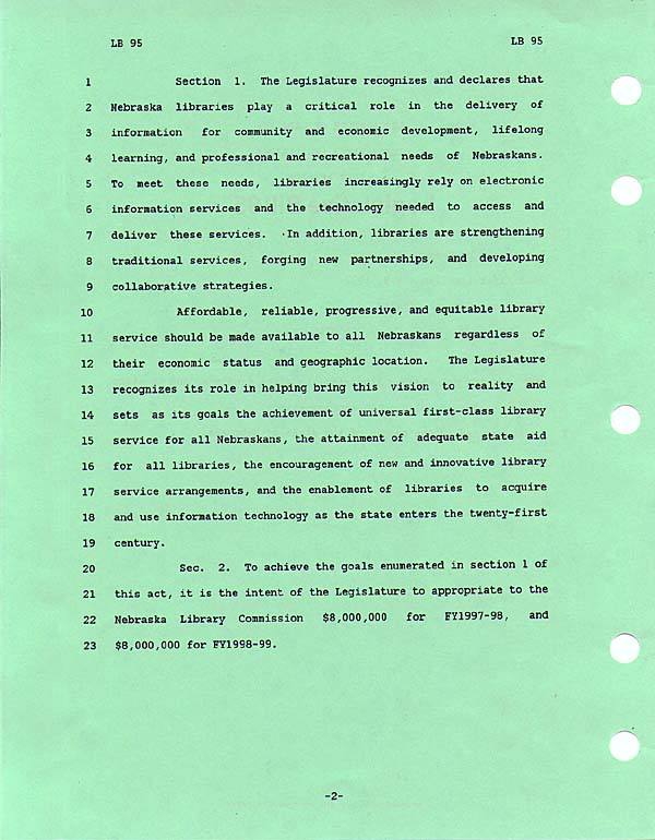 Legislative Bill 95